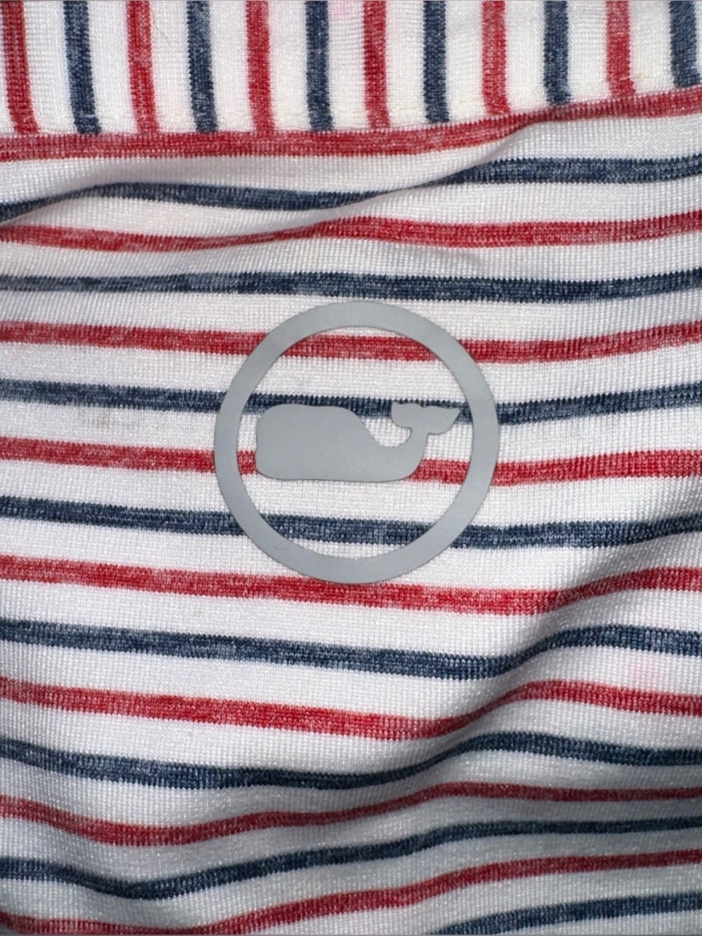 Vineyard Vines On The Go Sankaty Polo Shirt Blue Red Striped Men Large Bradley - Picture 4 of 7